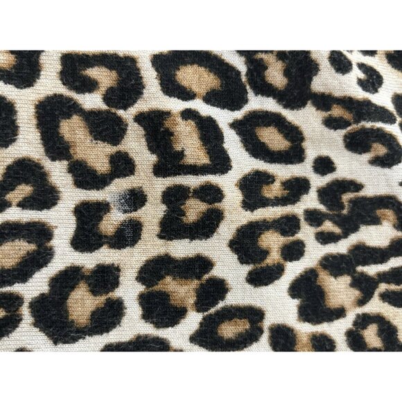 Chico's Animal Print Pullover Top Three Buttons on Sleeve Tan and Black Large - Picture 6 of 11